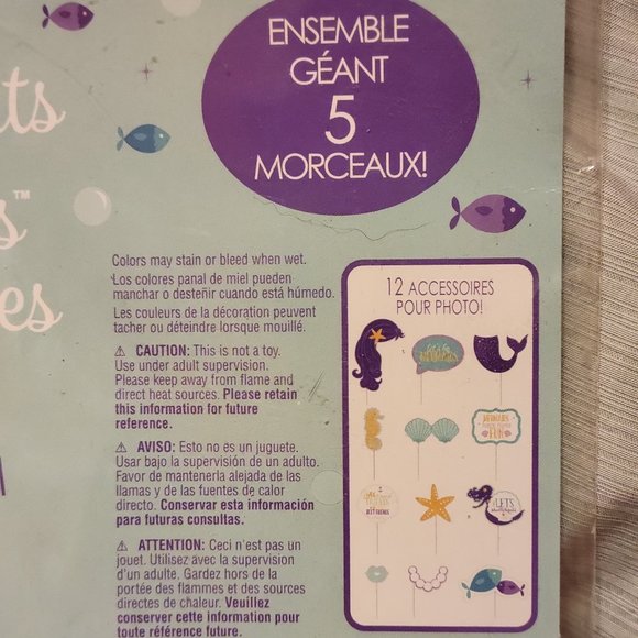 Let's Be Mermaids Photo Booth Props - Picture 2 of 3